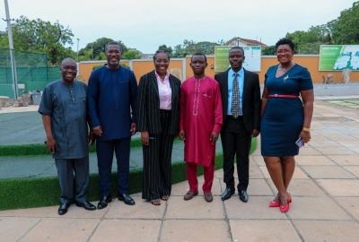 From Left: The Director-General of IEPA - Dr. Boakye-Yiadom with the Education Commission’s Project Lead - Dr. Sam Awuku and other IPP Project members 